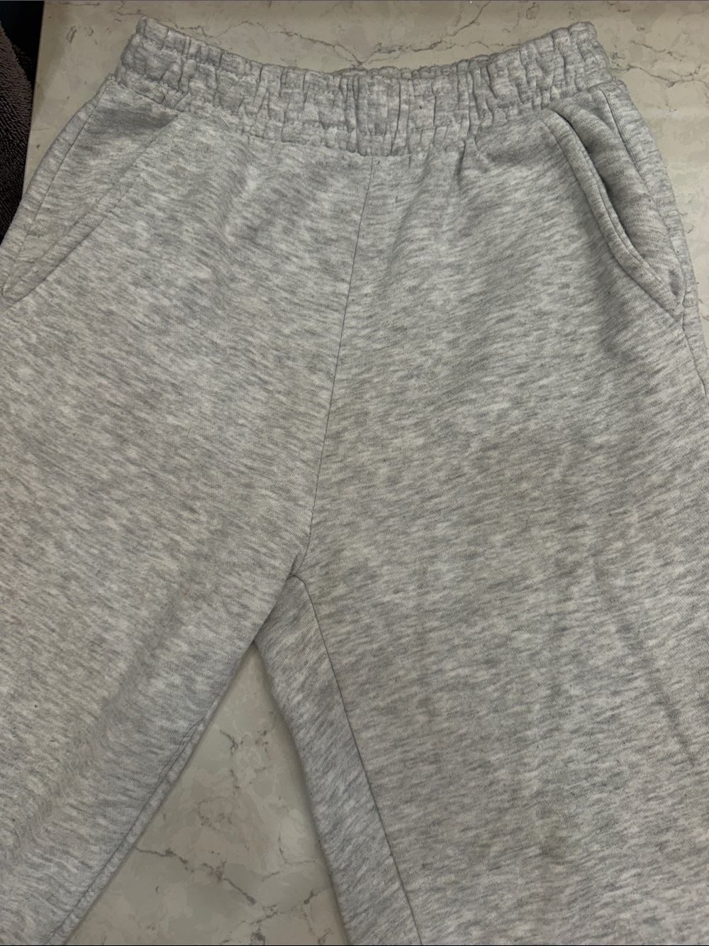 Zara Light Gray Heather Kids Jogger Sweatpants